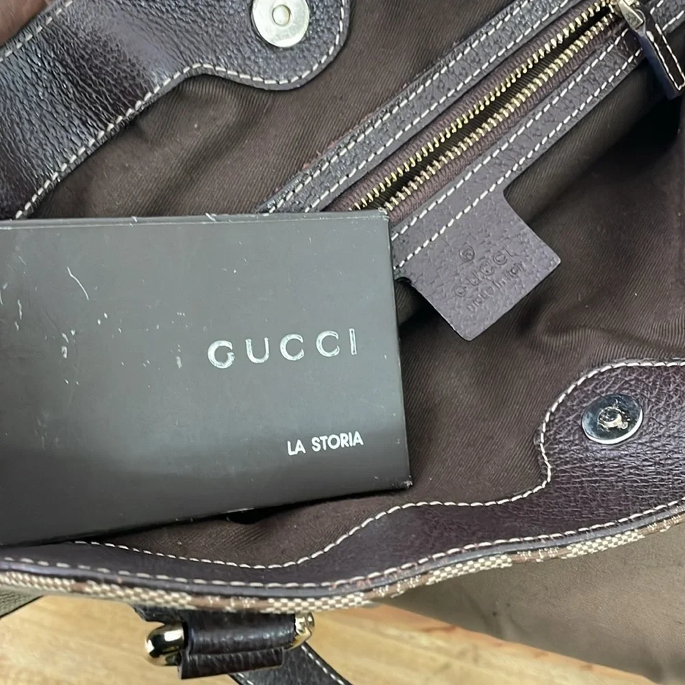 Vintage Gucci Monogram Handbag - Picture 12 of 16